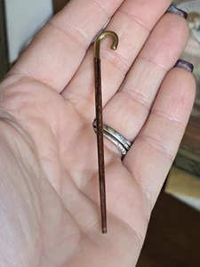 Bastón miniatura para casa de muñecas artesanal Jason Getzan #2 1:12 - Imagen 1 de 4