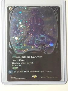 Magic The Gathering - Edge of Eternities - Uthros, Titanic Godcore Galaxy Foil - Picture 1 of 3