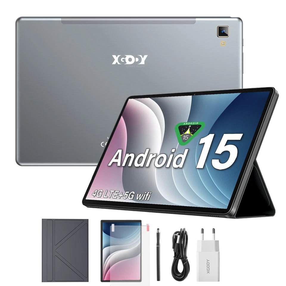 2025 Neu XGODY Q17 Android 15 Tablet 11 Zoll FHD+ 24GB+256GB 8000mAh Octa Core - Bild 1 von 1