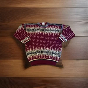 dale of norway Pullover Größe Herren Large Nordic Rare Burgundy Maroon F4 - Bild 1 von 6
