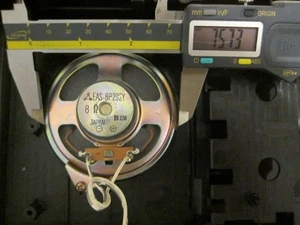 Speaker , Panasonic RQ-2734 Dimensions OD 75 x H 28mm eas-8p29sy 8ohm 1w - Picture 1 of 2