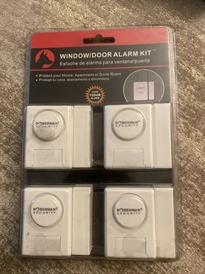 Kit de alarma de puerta de ventana de seguridad Doberman alarma activada magnéticamente paquete de 4 Foto 1 de 2