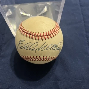 Eddie Mathews Signed Rawlings American League Baseball JSA - Picture 1 of 6