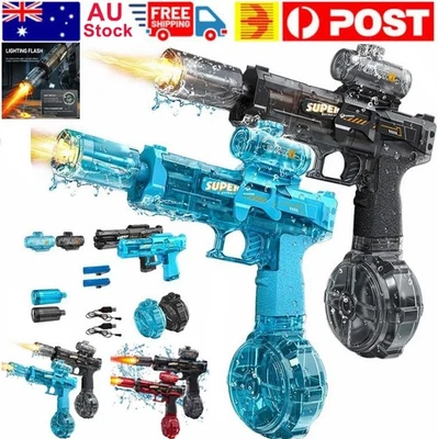 Automatic Electric Water Guns-Pistol Squirt Blaster Gun Outdoor Pool Toys Gift - image 1 of 4
