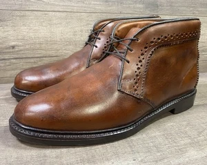 Stivali chukka Allen Edmonds Bellevue in pelle marrone da uomo taglia 10 E - Foto 1 di 16