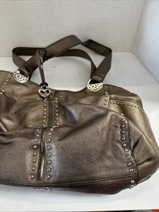 Brighton Bronze Leder Schultertasche Andie Pretty Tough Metallic Nieten - Bild 1 von 23