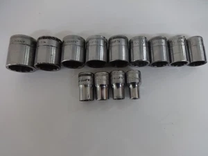Britool 1/2" drive Imperial sockets. EB series 3/8" to 1 1/8" total of 13 - Picture 1 of 9