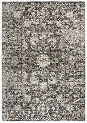 2x7 Rizzy Rugs Gray Floral Faded Distressed Runner PN6986 - Aprx 2' 3" x 7' 7" - Image 1 of 2
