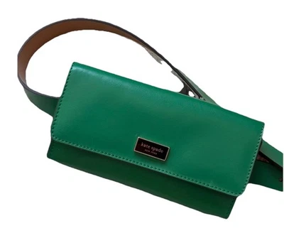 Kate Spade New York Green Leather Belt Bag Fanny Pack S/M - Image 1 of 4