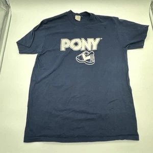 Vintage PONY Single Stitch T-shirt Mens Sz M Graphic Print 80s Retro Made in USA - Picture 1 of 9