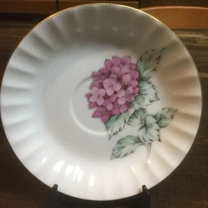 Plato taza platillo hortensia Koransha solo floral usado cama - Imagen 1 de 4