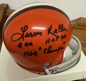 Leroy Kelly Signed Browns Mini Helmet with COA and Signing Ticket - Picture 1 of 3