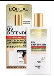 Portector solar L'Oréal UV Defender antifotoenvejecimiento con color claro FPS 5 - Picture 1 of 3