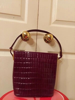 Bolso de Mano Francesco Biasia Cuero Bandolera/Hombro Marrón Mediano Vintage. Italia Foto 1 de 4