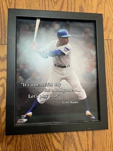 Ernie Banks Chicago Cubs Photo File 8x10 photo, Original Frame - Picture 1 of 2