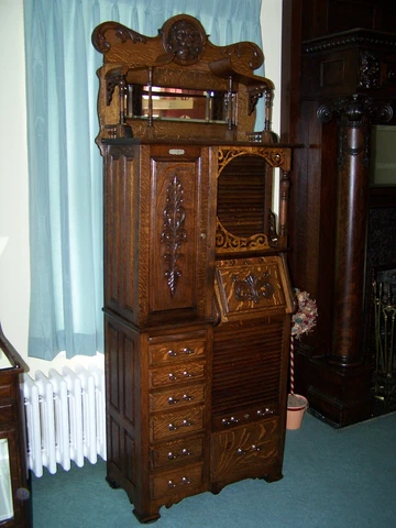 ANTIUQE OAK DENTAL CABINET Cover