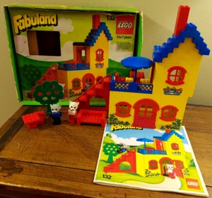 Vintage Lego Fabuland 132-1 Cathy Cat Morty Mouse's Cottage 1979 99% komplett mit Karton - Bild 1 von 18