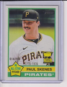 2025 Topps Heritage Bicentennial 014/200 Paul Skenes #60 - Bild 1 von 2