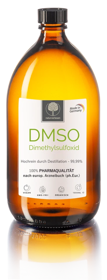 DMSO 1000ml Dimethylsulfoxid, 99,99% Reinheit (Ph. Eur.) in Braunglasflasche - Bild 1 von 1