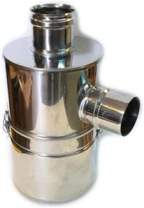 Abbattitore Di Fuliggine ad Acqua D.100 Per Stufe Pellet In Acciaio Inox AISI304 - Foto 1 di 6