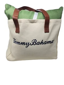 TOMMY BAHAMA 2 Decorative Throw Pillows And Large Tote Bag Set New - Picture 1 of 7