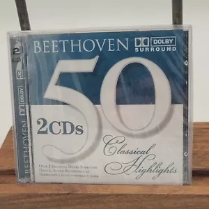 Brand New Sealed 2x CD Beethoven 50 Classical Highlights Dolby Surround Sound - Picture 1 of 3
