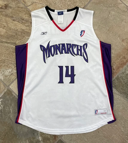 Vintage Sacramento Monarchs Nicole Powell Rebook Basketball Jersey, Size Medium Cover
