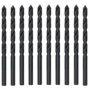 10 Pack TruePower Black Oxide Drill Bits M2 HSS High Speed Metal Wood Plastic - Picture 1 of 1