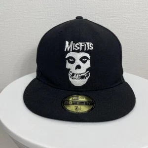 NEW ERA 59FIFTY Misfits Collaboration Cap Hat 7 3/8 (58.7cm) Rare USED - Picture 1 of 8