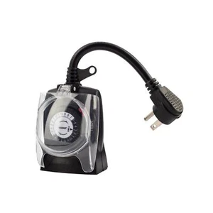 TORK 602b Mechanical Outdoor Plug-in Timer 2 Outlets Grounded/Outdoor Light - Photo 1/10