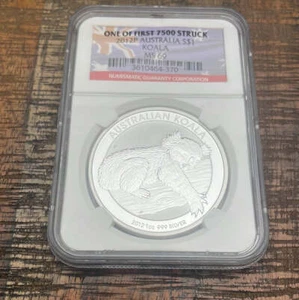 2012 $1 Australia Koala~One of first 7500 Struck~ NGC MS69 - Picture 1 of 6