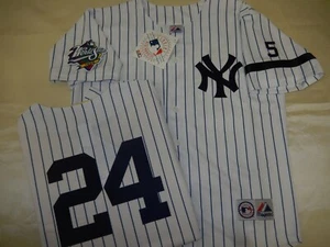0728 Majestic 1999 World Series New York Yankees TINO MARTINEZ Sewn JERSEY - Picture 1 of 2