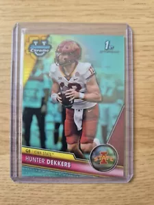 2023 Bowman University U Chrome Hunter Dekkers 1st Bowman Aqua /299 Iowa - Picture 1 of 1