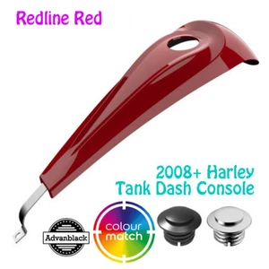 Redline Red Tank Dash Console for Harley 08+ Street Electra Road Ultra - Picture 1 of 7