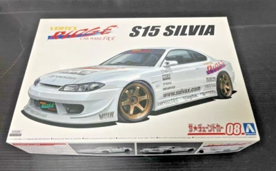 Aoshima Tuned Car #8 Nissan Silvia S15 Vertex 1999 kit modellino scala 1:24 0... - Immagine 1 di 4