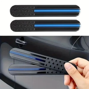 2Pcs Metal Black American USA Flag Map Emblems Car Trunk Badge Decal Sticker - Bild 1 von 7