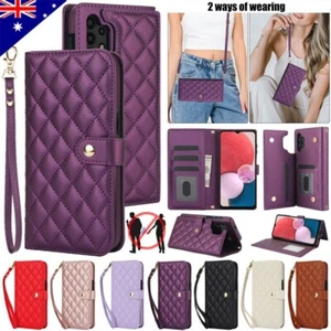 For Samsung A55 A15 A54 A14 A13 A53 A71 A72 Leather Flip Wallet Case Strap Cover - Picture 1 of 82