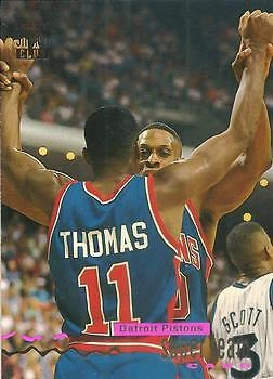 1993-94 Stadium Club #8 Detroit Pistons Super Teams - Image 1 of 2