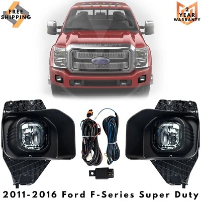 Fog Lights Assembly Left & Right Side For 2011-2016 For Ford F-Series Super Duty - Image 1 of 4