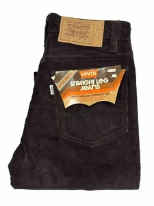 Pantalones de mezclilla Levi's 719 Student 28x32 (medidos 27x31) marrón pana pierna recta para hombre - Imagen 1 de 10
