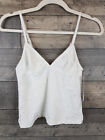 Urban Outfitters Je T'aime Cami Top Small White Embroidered Out From Under BN