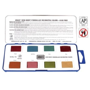 AMACO Semi-Moist Underglaze Decorating Colors Set 3 - Picture 1 of 1
