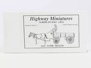HO Scale Jordan Highway Miniatures Kit #107 Old Farm Wagon - Picture 1 of 6