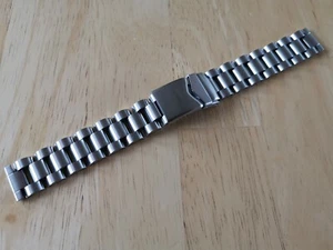 Bracciale in acciaio inox massiccio 18, 20, 22 o 24 mm, acciaio inox o dorato PVD - Foto 1 di 5
