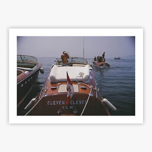 Motorboats In Antibes (Matte or Gloss Poster/Print) #4117 - Bild 1 von 4