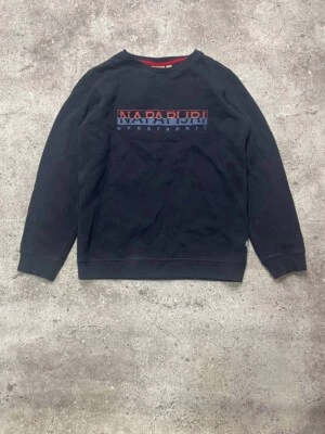 Napapijri Geographic Crewneck Sweatshirt Navy Sweater - Imagem 1 de 4