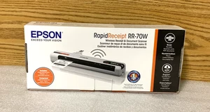 NEW Epson Rapid Receipt RR-70W Wireless Receipt & Document Scanner - Picture 1 of 4