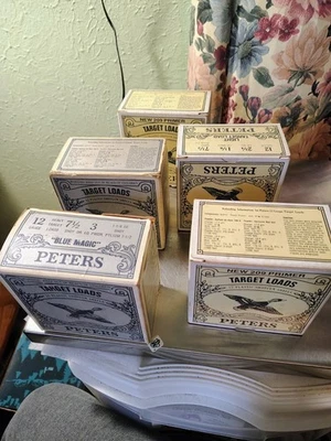 Lot of 5 Vintage Peters Shotgun Shell Boxes (Empty) - Image 1 of 2