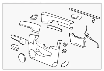 Panel de moldura de puerta genuino GM 20946920 Foto 1 de 2