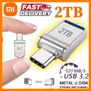 2 TB 1 TB 512 GB USB 3.0 Type-C unità flash chiavetta di memoria ad alta velocità telefono/PC/laptop - Foto 1 di 9